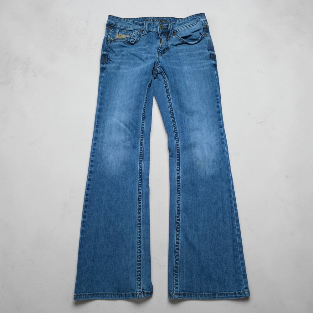 Men's Cody James Boot Cut Blue Jeans Size 29 x 32 *Fits 30 x 30*